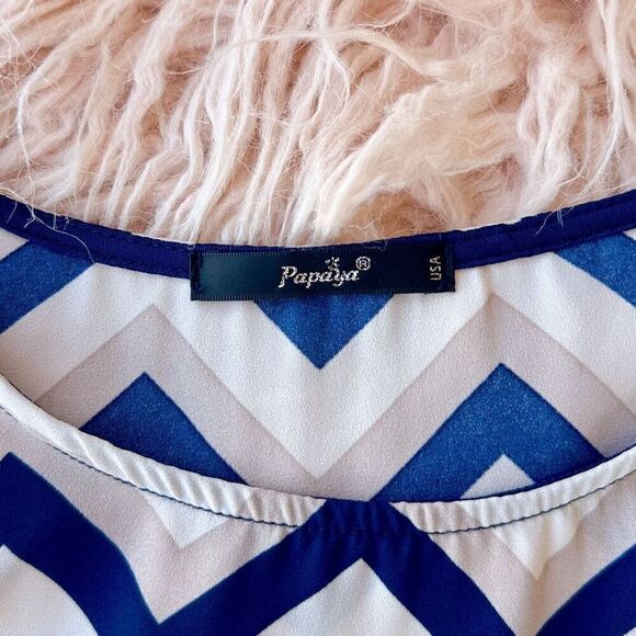 Chevron Tunic Blouse - Picture 2 of 4